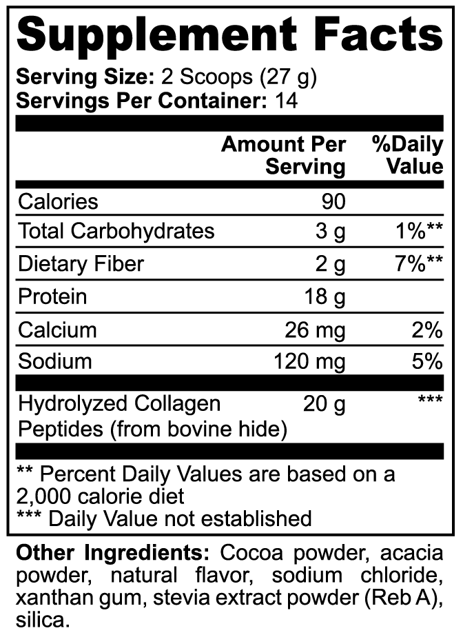 Grass-Fed Collagen Peptides — Chocolate